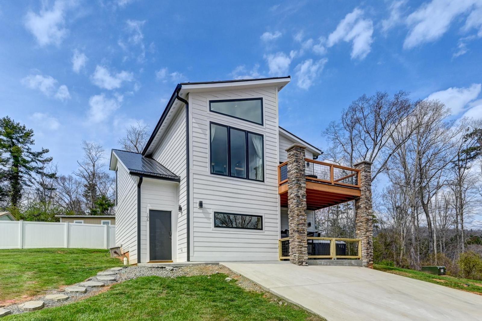 웨버빌 Mon Tresor, Modern Mountain Views With Deck 빌라 외부 사진